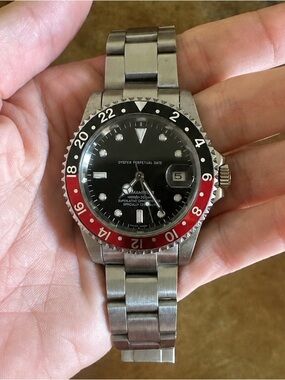 Unknown Brand Submarine Watch with Crowns